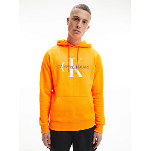 Calvin Klein pánská oranžová mikina - L (SAA)